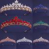 7 Colors Crystal Tiara Crown For Women Girls Elegant Bridal Princess Queen Wedding Hair Dress Party Jewelry Accessories