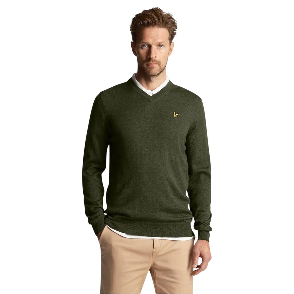 Lyle & Scott Mens V Neck Regular Golf Jumper