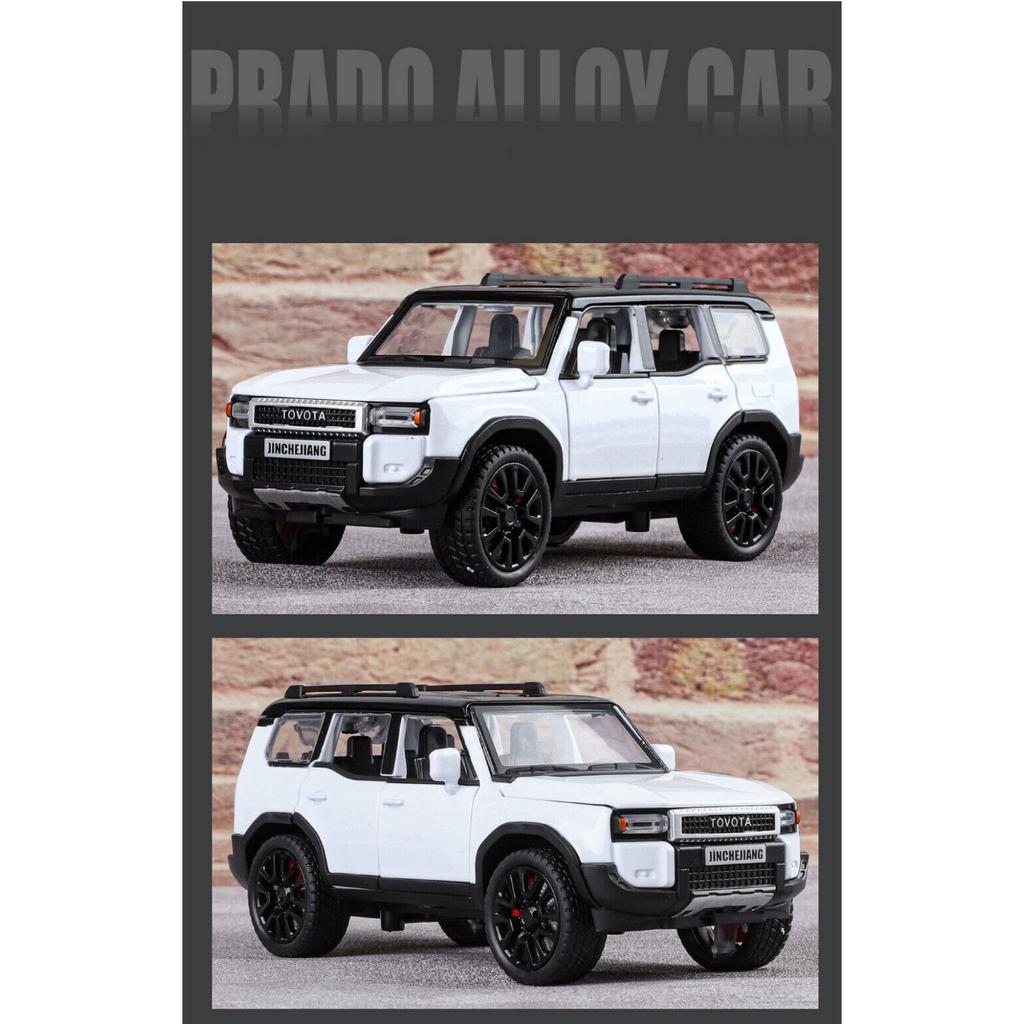1/32 Toyota 2024 PRADO Land Cruiser литая модель автомобиля внедорожная игрушка из металла