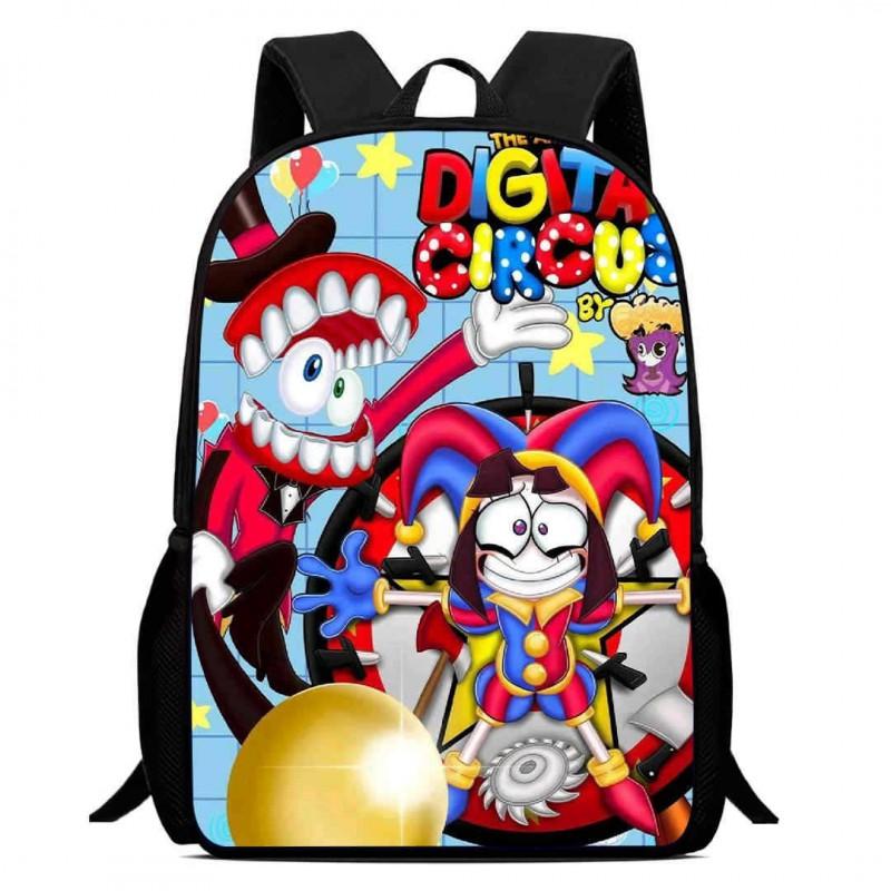 Kids Cartoon Backpack School Children 1-6 Grade Lightweight Ergonomic Oxford Fabric Bag With Printed Design
