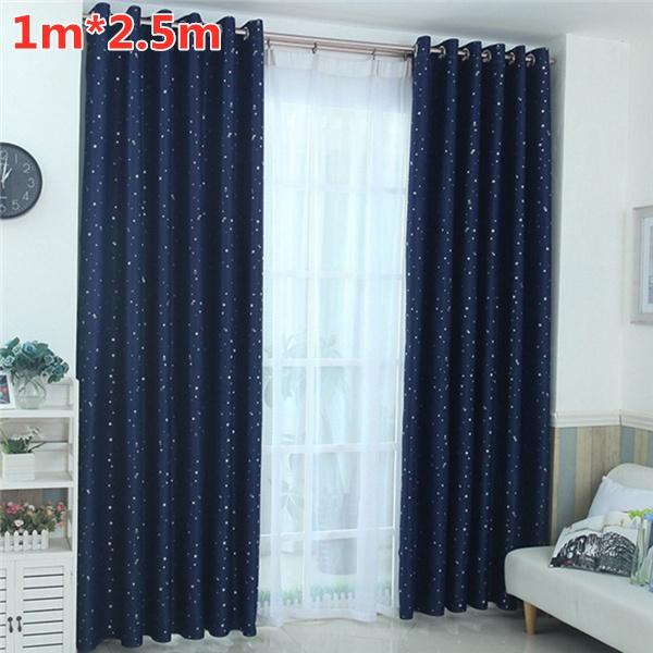 Мечтательные мерцающие звездные шторы с высокой степенью затемнения 70%-90% затемняющие шторы для детской спальни, гостиной, декора окон, подарки, 1 панель