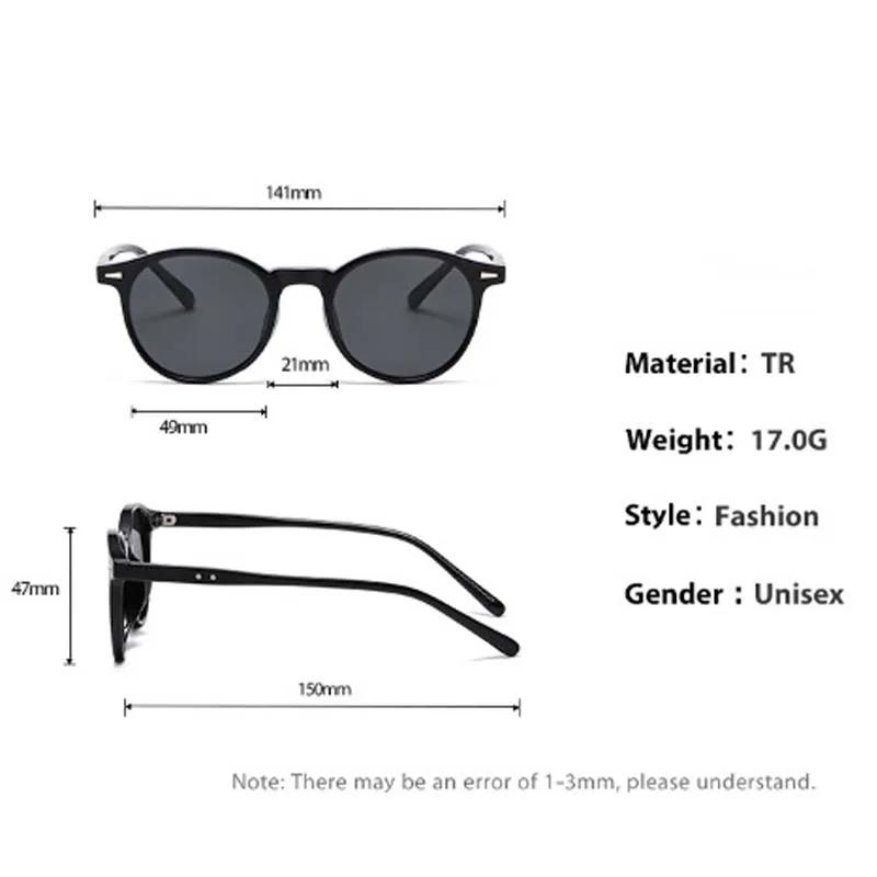 Neutral Retro-Style Round-Frame Myopia Glasses Men's Fashion Full-Frame UV-Protective Sunglasses Driving Glasses To -3.5-4.0