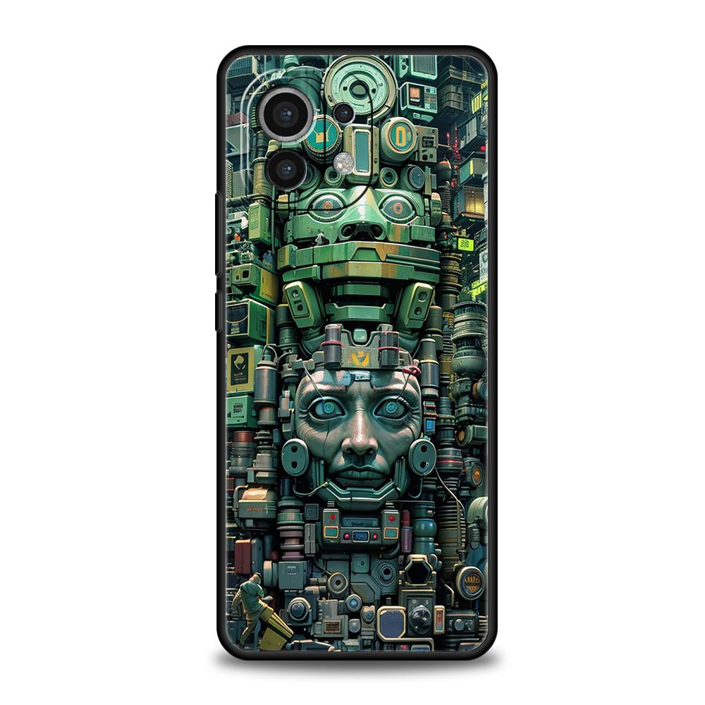 Чехол для телефона для Xiaomi Poco F7 F6 F5 F4 F3 X7 X6 X5 X4 X3 NFC M4 C51 C55 GT Pro 5G Мягкий ТПУ Fundas Винтажная Роспись с Тотемами