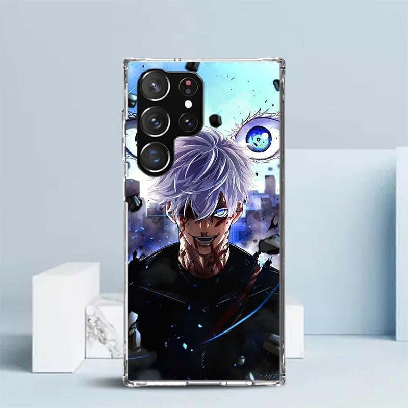 Kaisen J-Jujutsu Годжо Сатору Чехол для телефона Samsung Galaxy S24 S25 Edge S26 Ultra S22 S23 Plus S21 + S20 FE Мягкий ТПУ задняя крышка