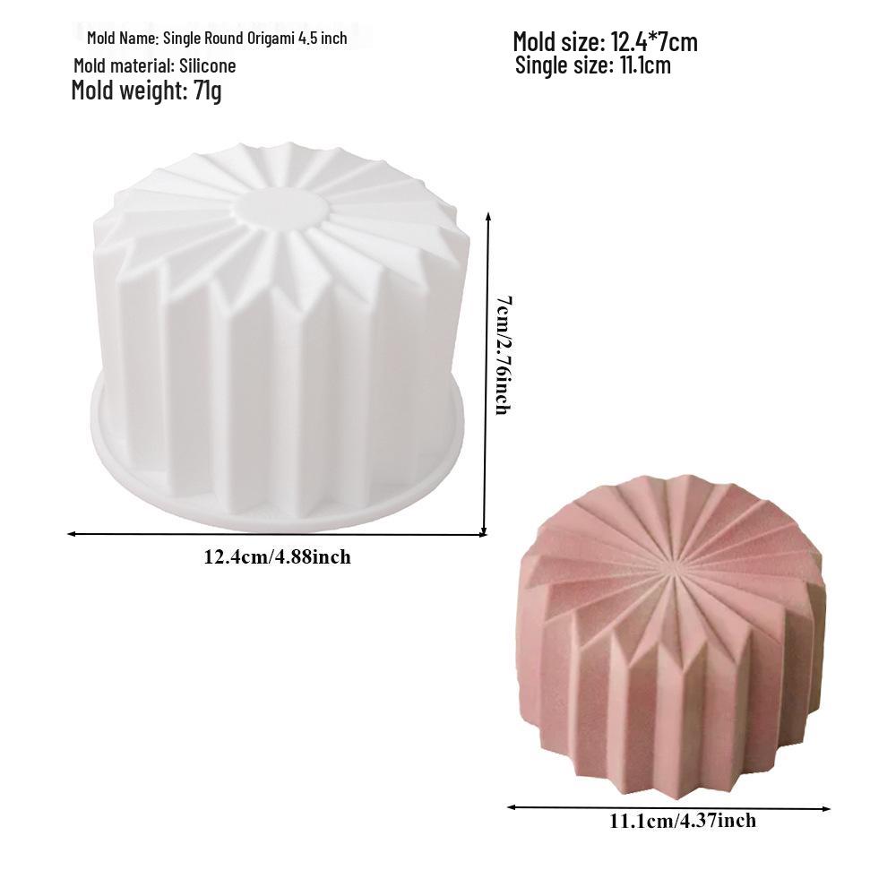 6-Cavity Flower & Heart Silicone Mousse Mold for Chocolate and Cakes