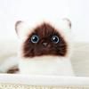 Sequins Eyes Siamese Cat Simulation Cat Cat Plush Toy Ragdoll Cats Stuffed Toys Stuffed Animals