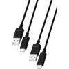 Elecom [Set of 2] USB Type C Cable USB-C to USB-A 1m 15W [Compatible with MacBooks/iPad/Galaxy/An...