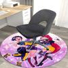 1pc Anime Design Round Carpet for Office Chair Mat, Non-Slip Rug Suitable for Home Decor, Living Room, Bedroom, Game Room - Festival Gift, Universal f
