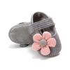 Осенние противоскользящие повседневные прогулочные туфли для маленьких девочек, кроссовки с цветочным рисунком, первые ходунки на мягкой подошве