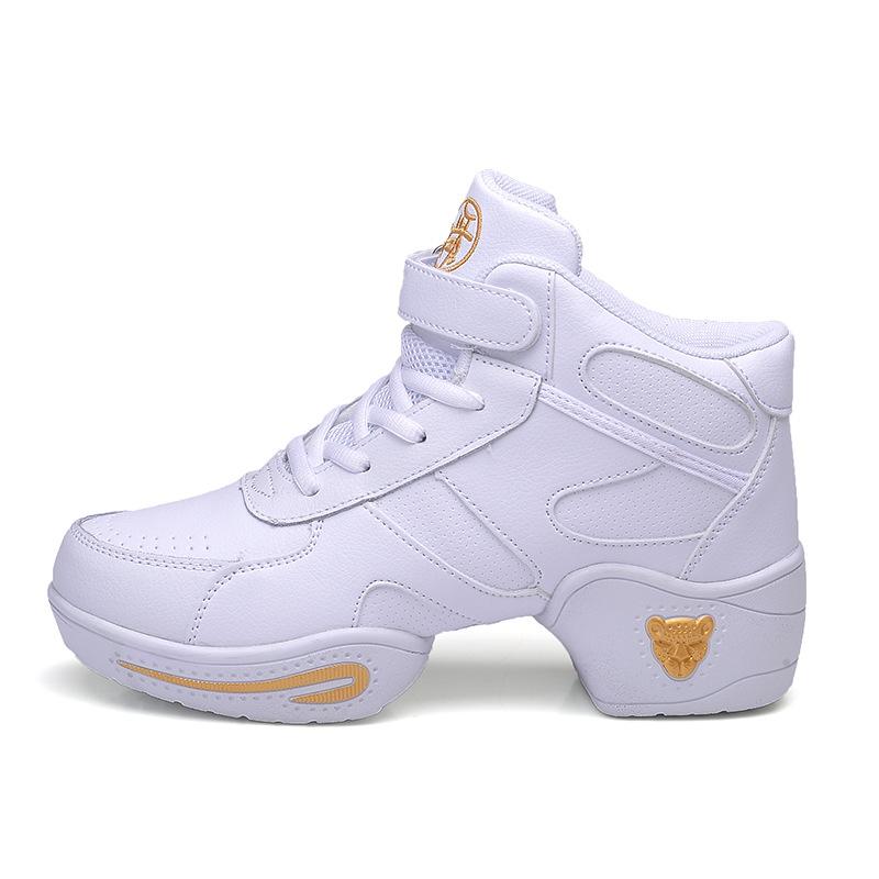 Новые стильные женские танцевальные туфли женские современные мягкие подошвы джазовые кроссовки кожаные дышащие легкие женские танцевальные фитнес спортивные