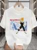 Seven Dragon Ball Cartoon Pattern Printed T-shirt Pure Cotton Men Short-sleeved Top - Super Saiyan Beegita 2026 Summer New Style