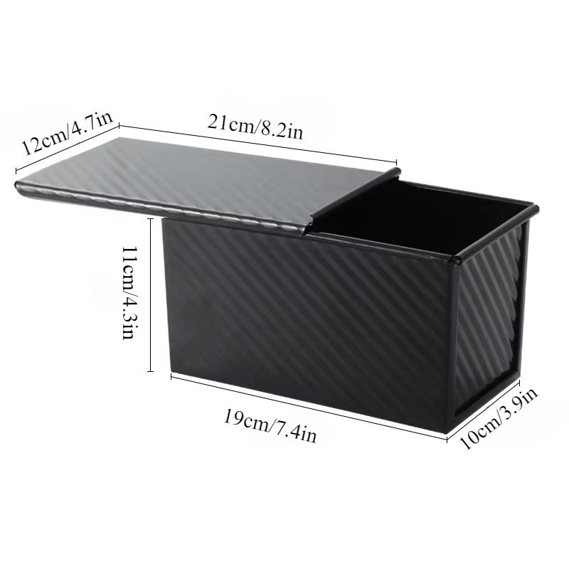 Carbon Steel Loaf Pan with Lid for Bread Baking Sandwich Mold Rectangular Toast Pan with Anti Warp Design Kitchen Baking Tool