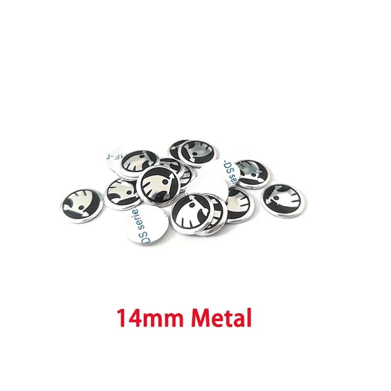 Car Sticker 2025 New 10PCS 14mm Car Remote Key Sticker Emblem Decal For Skoda Octavia Kodiaq Fabia Superb Rapid Kamiq Karoq Deri