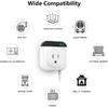 Programmable Smart WiFi Thermostat Plug Outlet, Wireless Electric Plug-in Temperature Controller with App Remote Control. Compatible with Alexa and