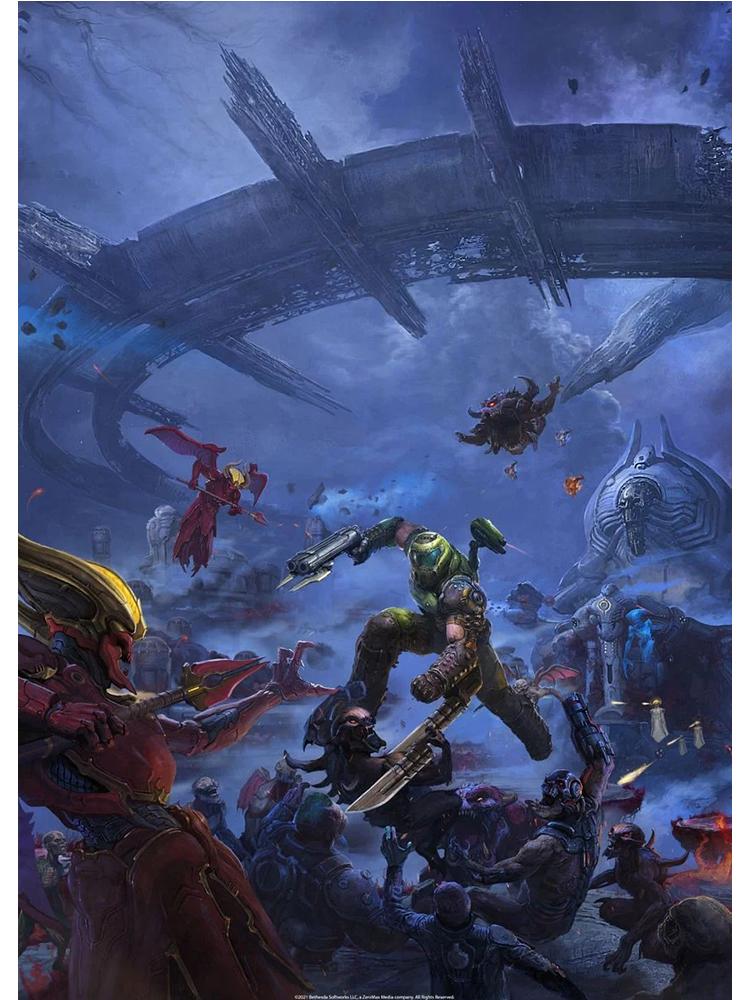 Игра DOOM видео классический игровой постер настенная живопись на холсте картины для гостиной домашний декор принты плакаты