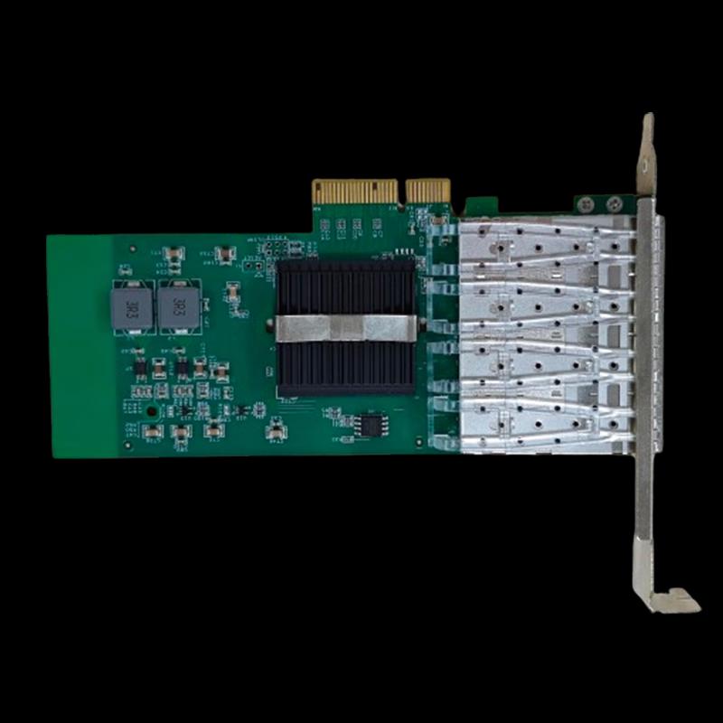 FEMRICE FM-N400L-F4 Gigabit 4-Port Fiber Optic PCIe X4 Server Network Card