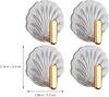 Настенные крючки для одежды 4 шт. настенный крючок в виде ракушки самоклеящийся ключ шляпа пальто одежда полотенце крючки для халата настенные вешалки домашний декор вешалка для ключей