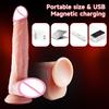 Большой дилдо Вибратор Перезаряжаемый Искусственный пенис Телескопический Качающийся Нагревающий Пульт Дилдо Контроль Вибраторы Для Женщин Мужчин Секс-игрушки