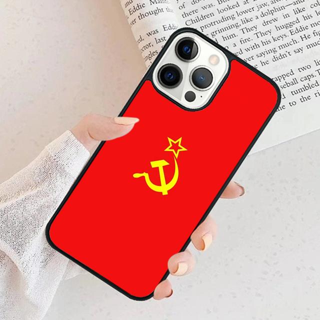 Vintage USSR CCCP Phone Case For iPhone 17 Air 15 16 Cover 11 13 14 Pro Max 12 Plus Max Fundas