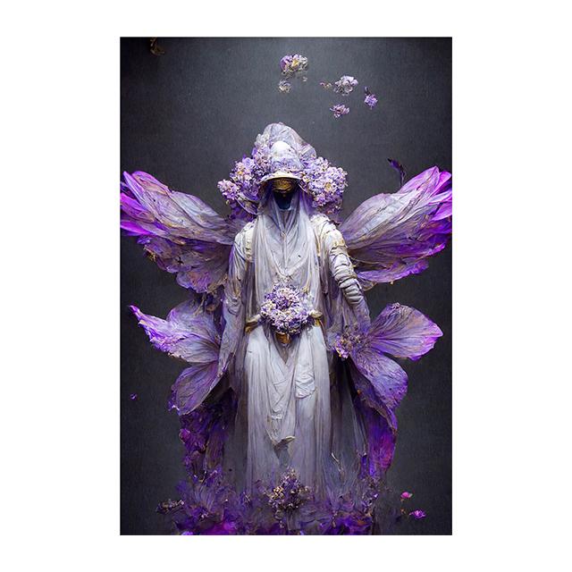 Raven Queen Sacral Redemption Плакаты и принты Настенные художественные картины Цветочные люди Картина на холсте Гостиная Домашний декор Cuadros