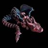 Новый 3D-печатный виверн-дракон с крыльями, модель-симуляция, подарок, шарнирные драконы, драконы-антистресс, настольные украшения