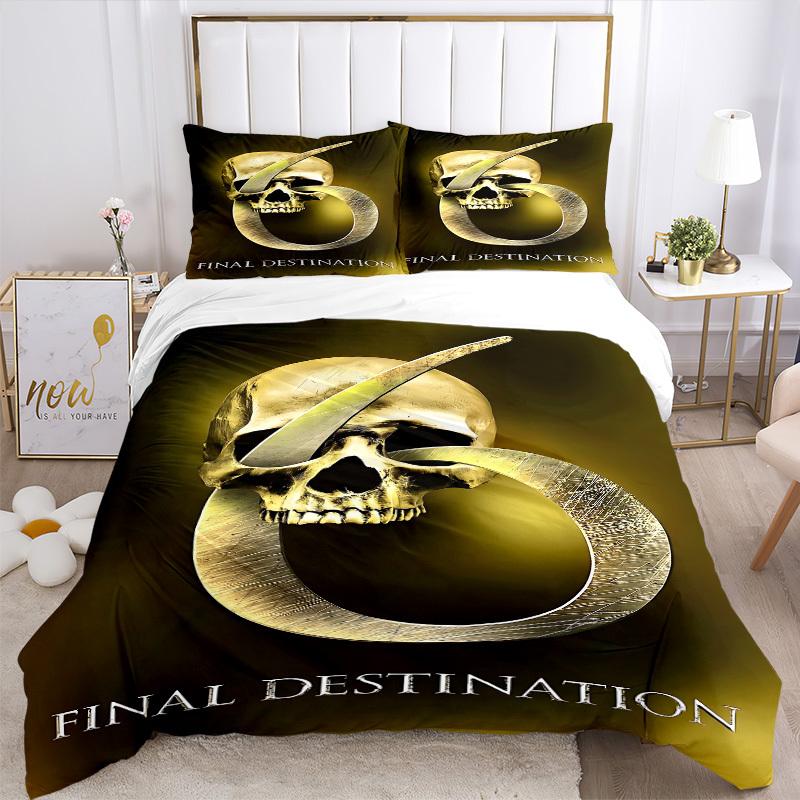 3pcs Final Destination Duvet Cover Set (1 Duvet Cover + 2 Pillowcases, No Core) - Comfortable, And Breathable Bedroom Decoration yy251104011