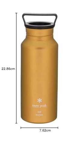 Snow Peak Titanium Aurora Bottle, Durable, Lightwe