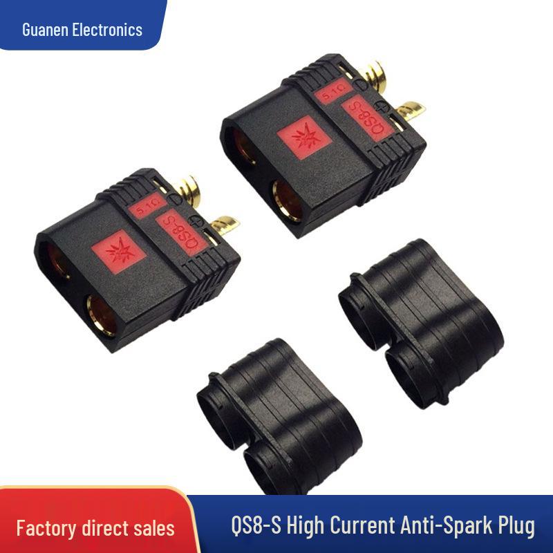 QS8-S Blue Anti-Spark High Current Connector for Aircraft, Robotics, and Lithium Battery Protection