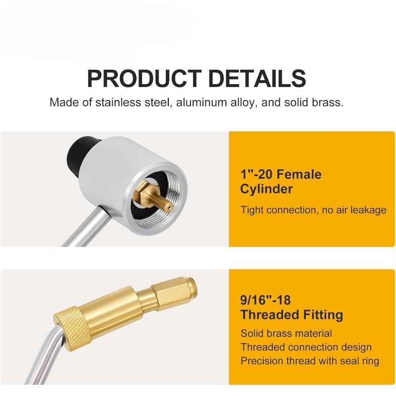 Gas Stove Pressure Regulator Suitable for Camping Folding N-type Stove Accessories To Maintain Stable Propane Pressure Practical