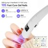 Ручная УФ светодиодная лампа для сушки ногтей, перезаряжаемая мини-лампа для наращивания ногтей, инструмент для наращивания гелевых ногтей, сушка для ногтей