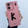 For OPPO A5x CPH2725 Cover Case Lucky Initial Letter Couple Silicone Soft Matte Phone Bumper for Oppo A5x 4G 5G 2025 Casing