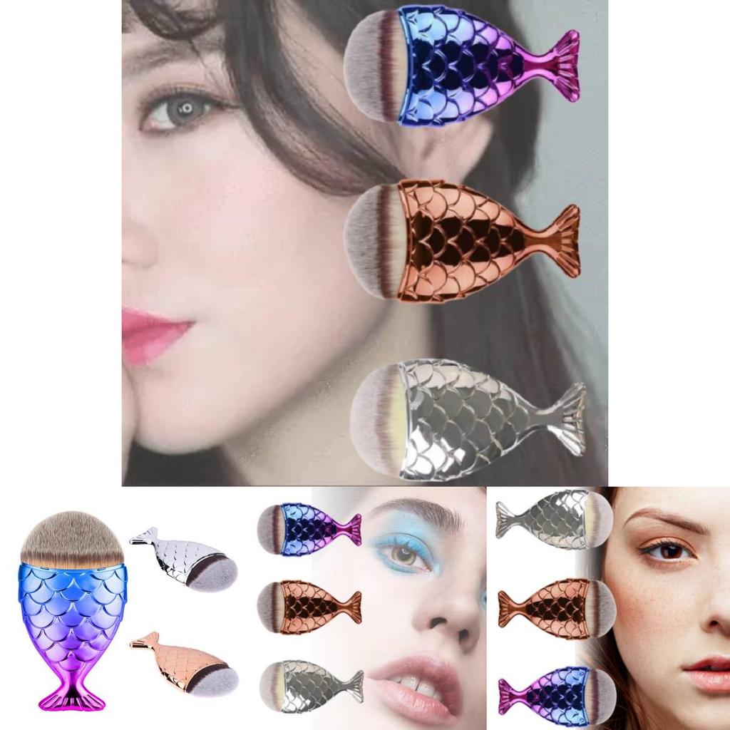 Красочная кисть для макияжа русалки большого размера, кисть для тональной основы, инструмент для красоты, must-have
