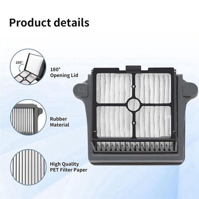 Replacement Parts 4PCS Main Brush Filter Set For Tineco Floor One S6/S6 Pro/S7/S7 Pro/S7 Flashdry Wet Dry Vacuum