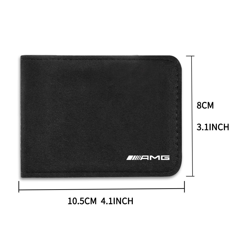 NHFW5 Car Logo Ultra-Thin Driver License Cover ID Pass Holder For Mercedes Benz W212 W213 W214 W210 GLK GLS W203 W204 W211 AMG CLS ML