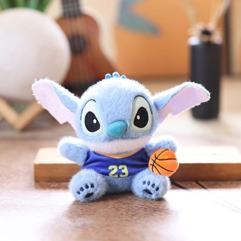 Stitch Cartoon Plush Doll With Durable Fabric For School Bags And Car Accessories