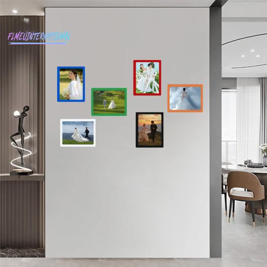 2 шт. Магнитная фоторамка-сильная гибкость, гибкая гладкая поверхность, магнитный держатель для фотографий, декор для холодильника, товары для дома