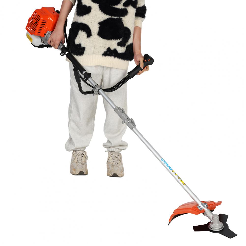 52cc Бензиновый триммер для травы 2 в 1 Аккумуляторный кусторез 2-тактный Травокосилка Ручная Газонокосилка Садовый электроинструмент