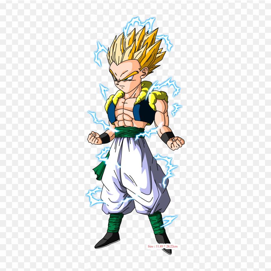 Patches For Clothes Bag Iron On Thermal Stickers Gotenks Ssj2 Goten Gohan Pattern Washable Heat Transfer