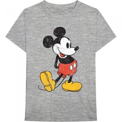 Disney Винтажная хлопковая футболка унисекс для взрослых с Микки Маусом