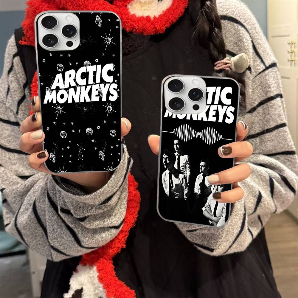 Чехол для телефона A-Arctic Monkeys Band Для iPhone 17 16e 16 15 14 13 12 11 Mini Air Pro Max X XR 7 8 Plus Прозрачный Мягкий Задний Чехол