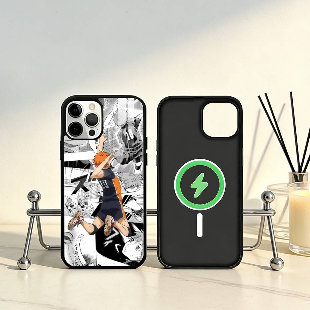 E-Epic Volleyball Haikyuu Phone Case For iPhone17,16,15,14,13,12,11 Plus,Pro Max Magnetic For Magsafe Wireless Charging