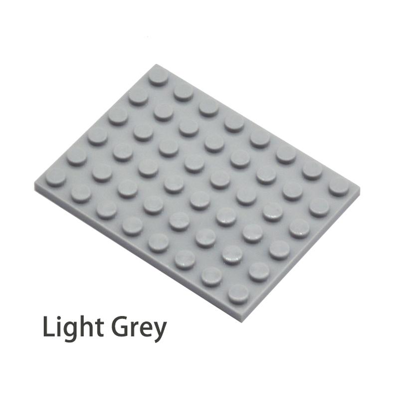 10 шт. DIY строительные блоки тонкие фигурки кирпичи 6x8 точек 12 цветов образовательный творческий размер совместимы с 3036 игрушками для детей