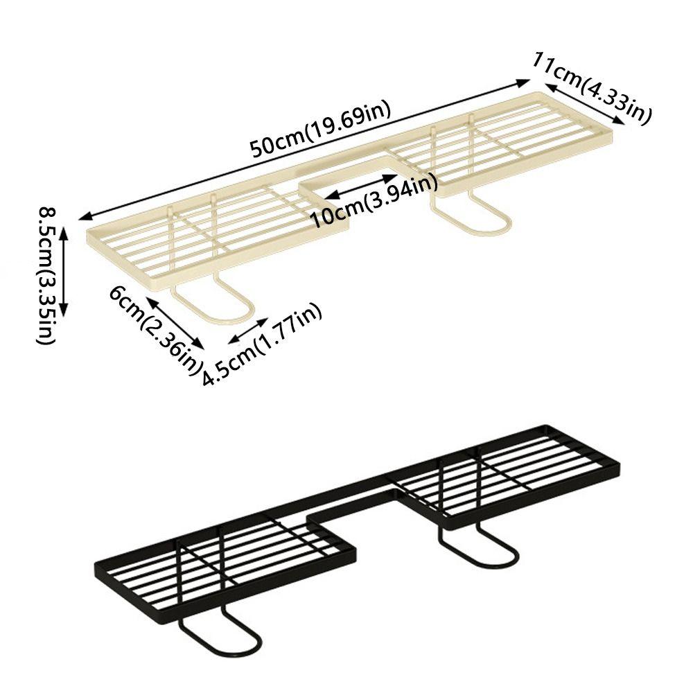 Mesh Design Bathroom Storage Rack Carbon Steel Cosmetics Organizer Sink Drying Rack Bathroom