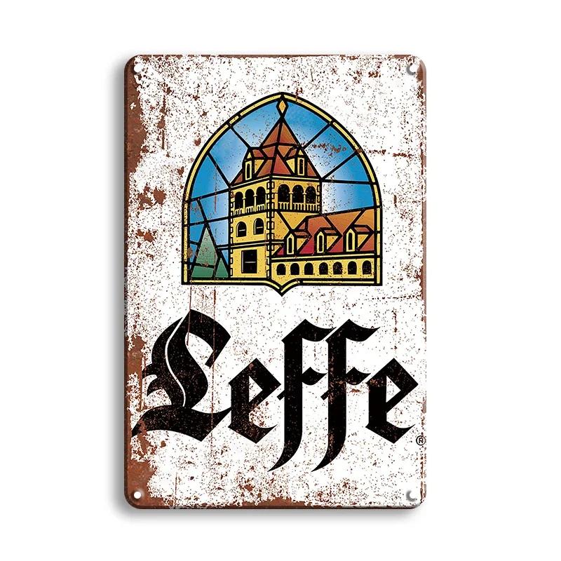 Ретро бельгийский пивной бренд постер винтажный знак металлический знак декоративная табличка для комнаты бар паб человек пещера клуб настенное украшение