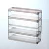 Transparent Mirrored Cabinet Drawer: Slim Storage Box for Cosmetics, Lipstick, Toiletries, Stationery, and Brushes with Lid