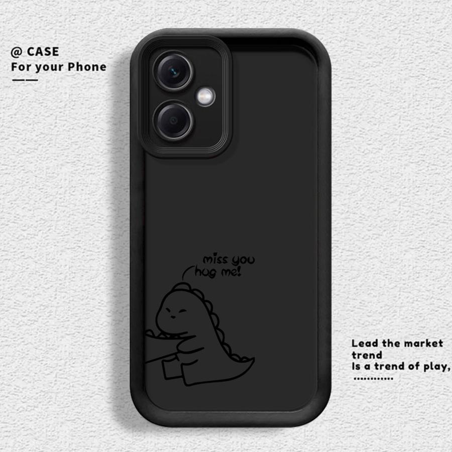 Милый чехол-кейс с рисунком динозавров для пары на телефон Xiaomi Redmi Note 14 Pro Plus 11s A1 A2 A3 A4 12s 12 10 11 13C Note 13 12C 14C