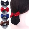 Headwear Satin Hair Clip Korean Bun Snood Hairgrips Cover Net Ponytail Clip Women Spring Clips