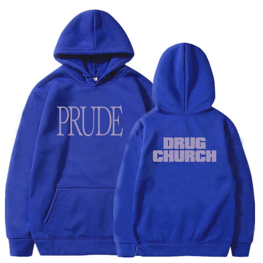 Принт Одежда Drug Church Prude Толстовки Молетом Мужские Женские С Длинным Рукавом Толстовки Смешной Графический Зимний Мягкий Sudaderas