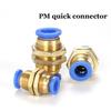 PM Воздушные муфты Трубы Быстроразъемные соединения OD Труба Прямая 4 6 8 10 мм Медные пневматические фитинги Фитинг для шланга нажимного типа для воды