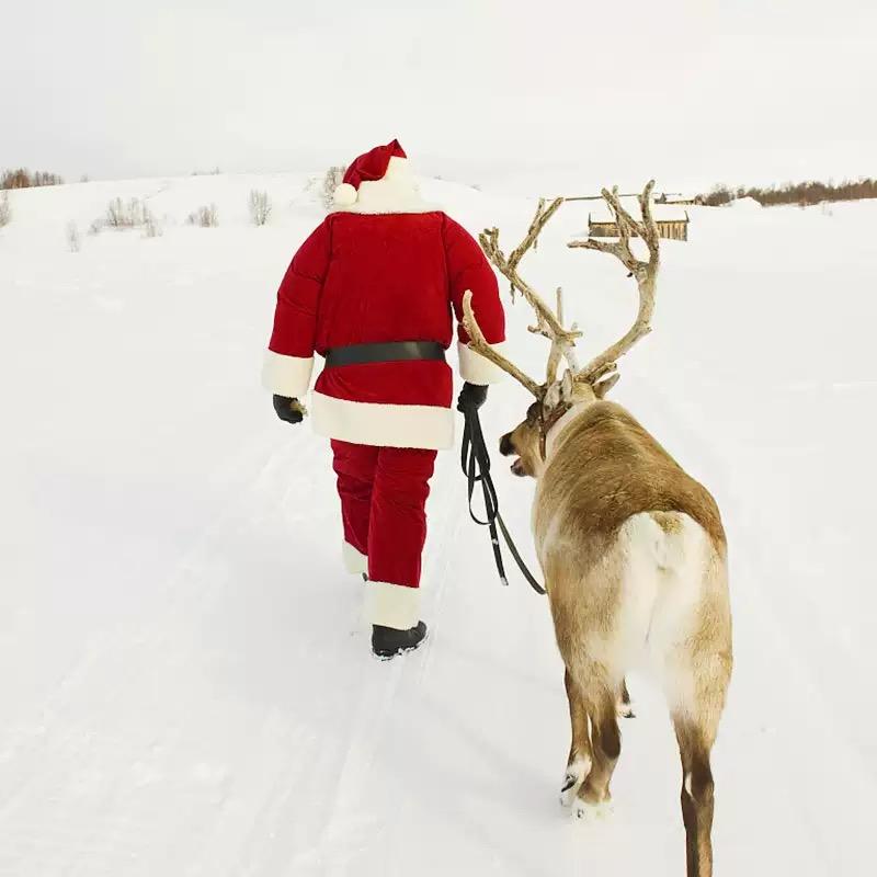Костюм для косплея Санта-Клауса, наряд для вечеринки для взрослых